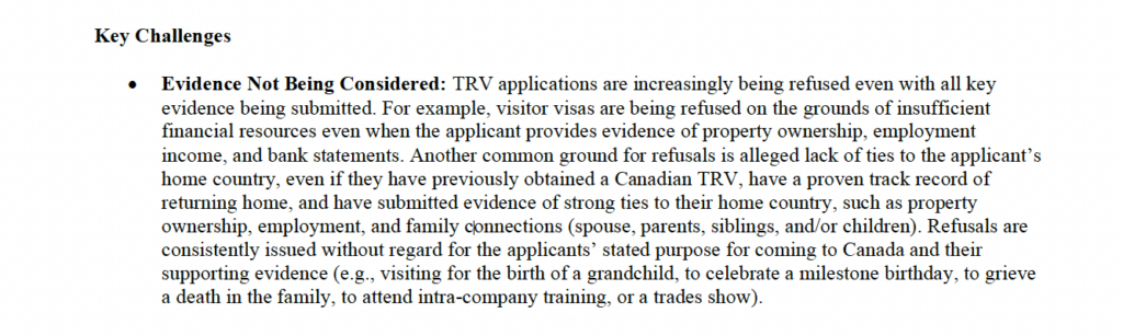 IRCC refusing TRV applications despite strong financial ties and supporting evidence