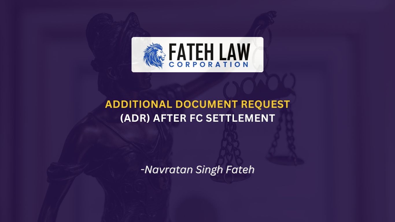 Additional Document Request after Federal Court settlement in Canadian immigration case